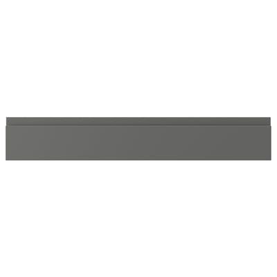 VOXTORP Drawer front, dark grey, 76x13 cm