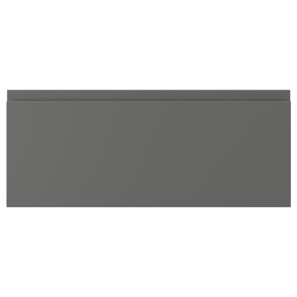 VOXTORP Drawer front, dark grey, 61x25 cm