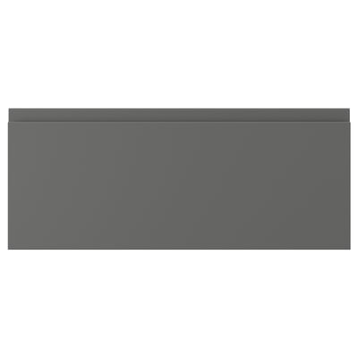 VOXTORP Drawer front, dark grey, 61x25 cm