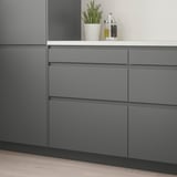 VOXTORP Drawer front, dark grey, 61x25 cm