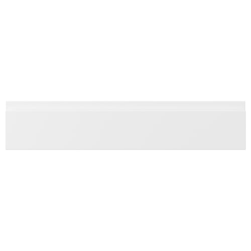 VOXTORP drawer front, matte white, fiberboard, rectangular, modern minimalist design.
