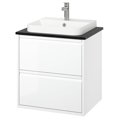 ÄNGSJÖN / BACKSJÖN Mueble de lavabo con cajones/lavabo