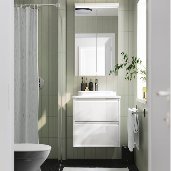 ÄNGSJÖN / BACKSJÖN Mueble de lavabo con cajones/lavabo