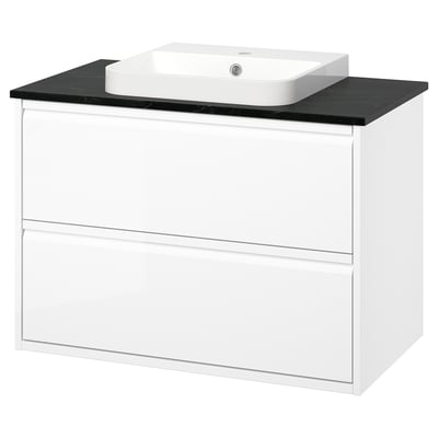 ÄNGSJÖN / BACKSJÖN Mueble de lavabo con cajones/lavabo