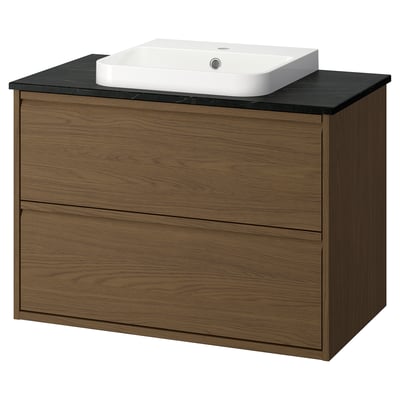 ÄNGSJÖN / BACKSJÖN Mueble de lavabo con cajones/lavabo