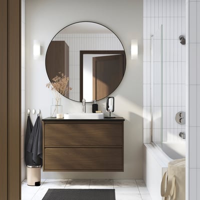 ÄNGSJÖN / BACKSJÖN Mueble de lavabo con cajones/lavabo