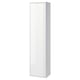 ÄNGSJÖN Gab alt puerta, alto brillo blanco, 46x38x196 cm