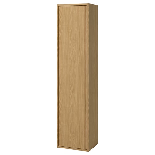 ÄNGSJÖN Gab alt puerta, efecto roble, 46x38x195.5 cm