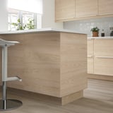 ASKERSUND Panel lateral, efecto fresno claro, 91x244 cm