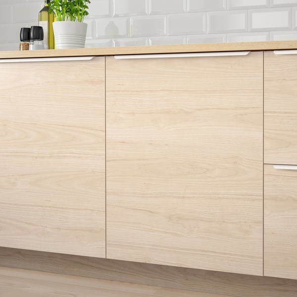 ASKERSUND Puerta, efecto fresno claro, 61x51 cm