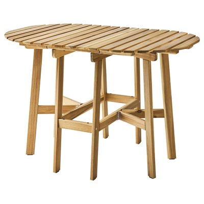 ASKHOLMEN Mesa plegable, exterior, acacia