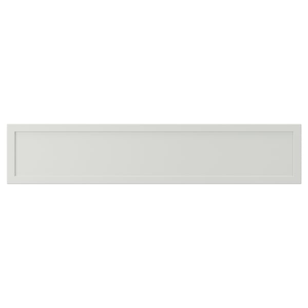 ASPUDDEN Frente de cajón, gris claro, 61x13 cm