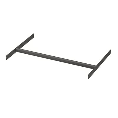 AURDAL Barra para clóset, gris oscuro, 56 cm