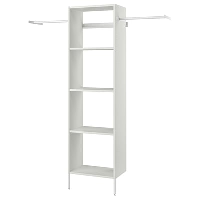 AURDAL Combinación de clóset, blanco, 174-240x40x221 cm