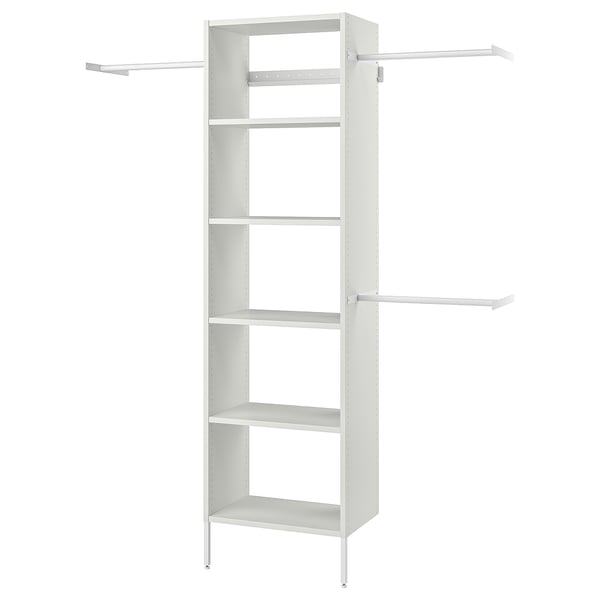 AURDAL Combinación de clóset, blanco, 174-240x40x221 cm