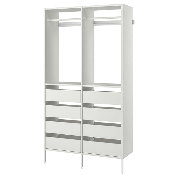 AURDAL Combinación de clóset, blanco, 125x40x221 cm