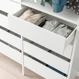 AURDAL Combinación de clóset, blanco, 125x40x221 cm