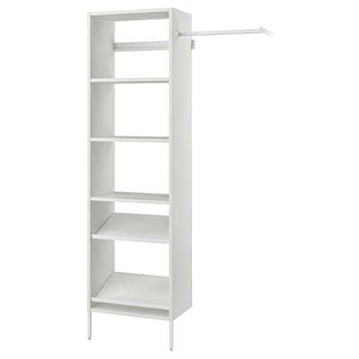 AURDAL Combinación de clóset, blanco, 119.5-152.5x40x221 cm