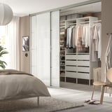 AURDAL Combinación de clóset, blanco, 242-275x40x221 cm