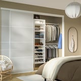 AURDAL Combinación de clóset, blanco, 120-153x40x221 cm