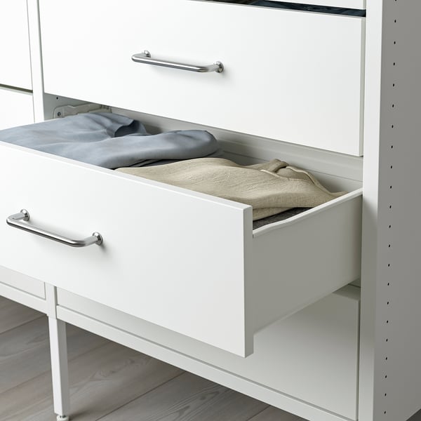 AURDAL Combinación de clóset, blanco, 125x40x221 cm