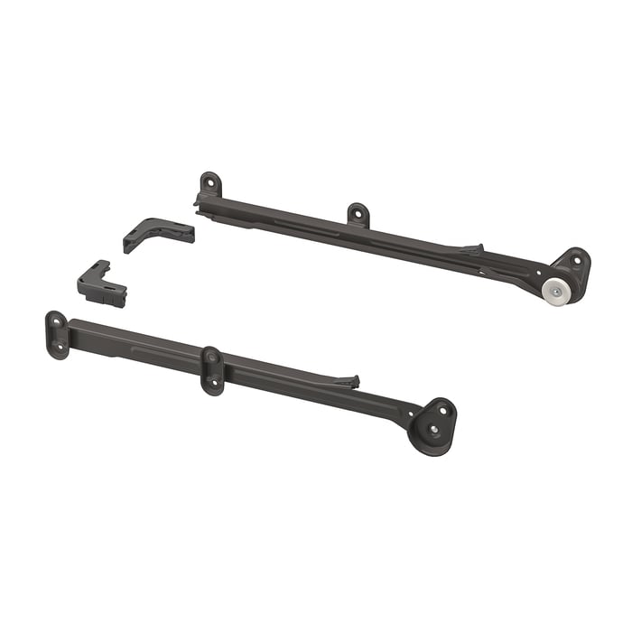 AURDAL Riel extraíble para canasta, gris oscuro, 37 cm - IKEA