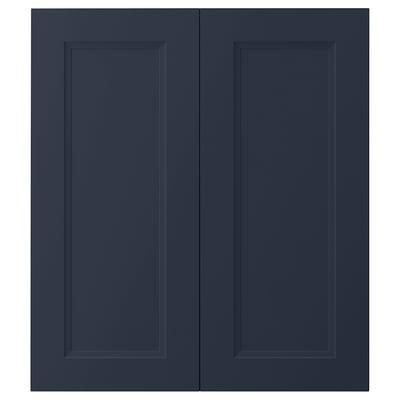 AXSTAD Puerta de gabinete esquina, 2 pzas, mate azul, 33x76 cm