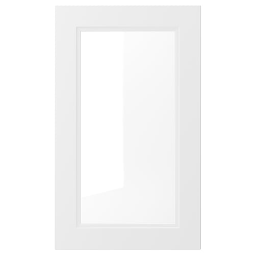 AXSTAD Puerta de vidrio, blanco mate, 46x76 cm