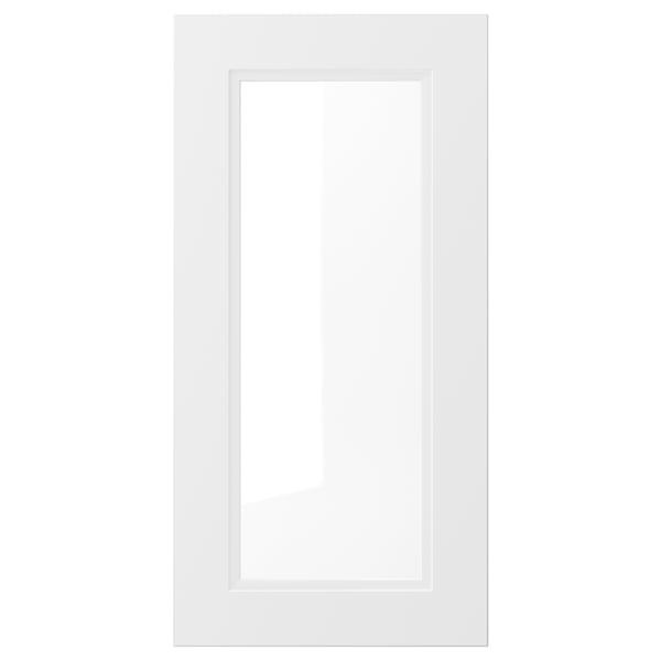 AXSTAD Puerta de vidrio, blanco mate, 38x76 cm