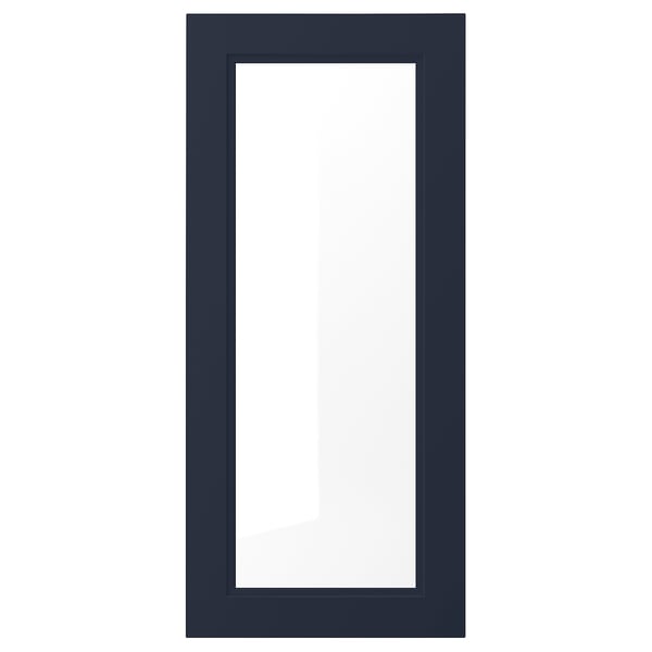 AXSTAD Puerta de vidrio, mate azul, 46x102 cm