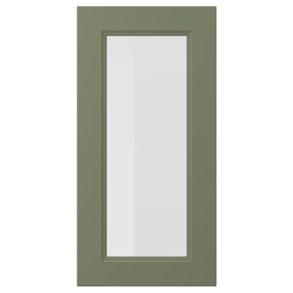 AXSTAD Puerta de vidrio, verde grisáceo, 38x76 cm