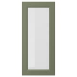 AXSTAD Puerta de vidrio, verde grisáceo, 46x102 cm