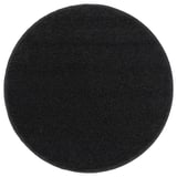 BACKMÅRA Tapete de baño, negro redondo, 55 cm