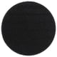 BACKMÅRA Tapete de baño, negro redondo, 55 cm