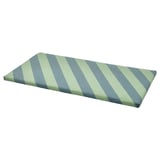 BÄNKKAMRAT Cojín para banco, azul/verde, 90x50x3 cm