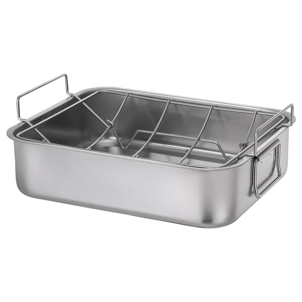 BAKTIDER Molde para horno con rejilla, ac inox, 40x32 cm