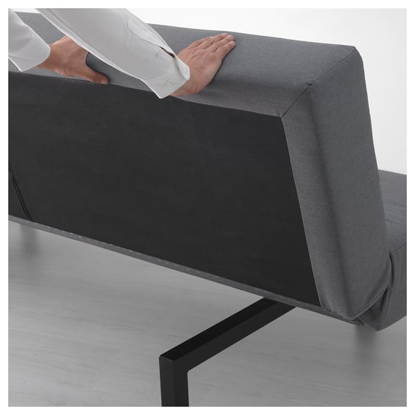 BALKARP Sofá cama, 2 asientos, Vissle gris