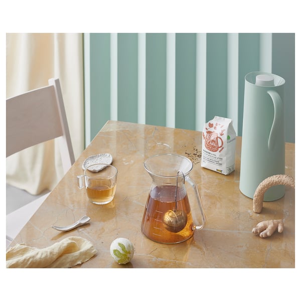BEHÖVD Jarra térmica, Verde claro/beige, 1 l