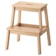 BEKVÄM Taburete escalón, hevea, 50 cm