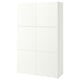 BESTÅ Almacenaje con puertas, blanco/Förvaltare blanco, 120x42x193 cm