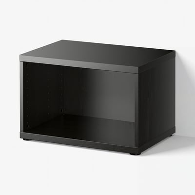 BESTÅ Estructura, negro-café, 60x40x38 cm