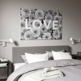 BJÖRKSTA Imagen con marco, amor a las flores/color aluminio, 118x78 cm