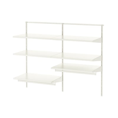BOAXEL Combinación de clóset, blanco, 125x40x101 cm