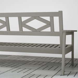 BONDHOLMEN Sofá 2 asientos ext - tinte gris/Järpön/Duvholmen carbón - IKEA