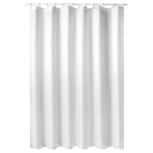 BORSTALOE Cortina para regadera, blanco, 183x183 cm