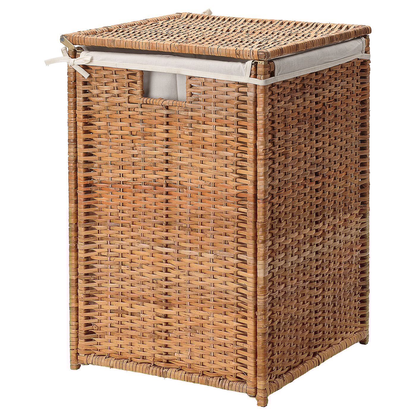 BRANÄS Canasta de ropa con forro, ratán, 80 l - IKEA