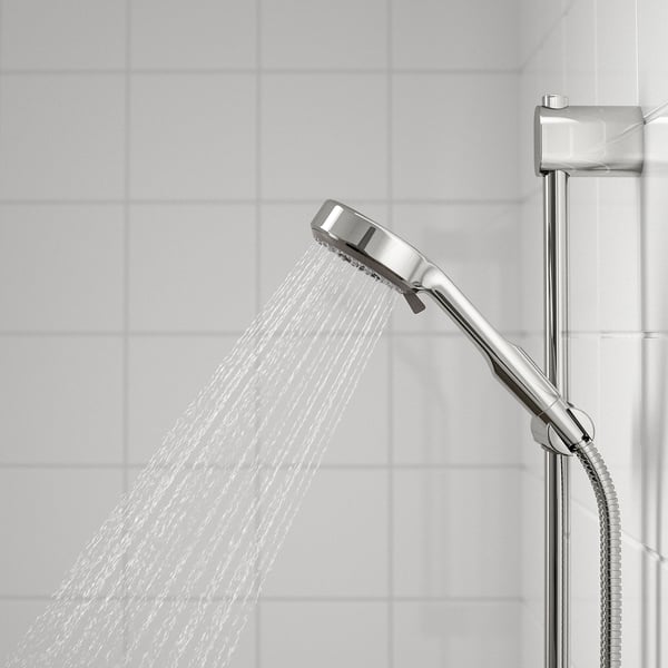 BROGRUND Riel ajustable de pared y regadera, cromado