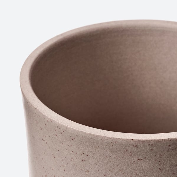 BUSKKAPRIFOL Maceta, int/ext/gris, 9 cm