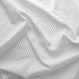 BYMOTT Cortinas, 1 par, blanco/gris claro rayas/con cinta de fruncir, 120x250 cm