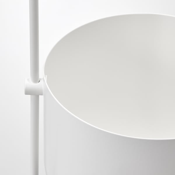 CHILISTRÅN Macetero colgante, int/ext blanco, 12 cm